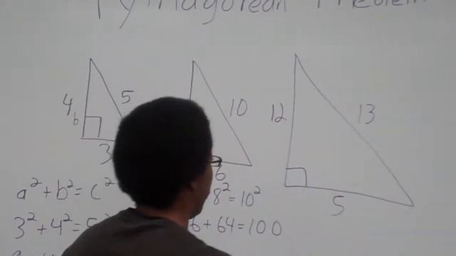 Pythagorean theorem (Common Triangles) Geometry