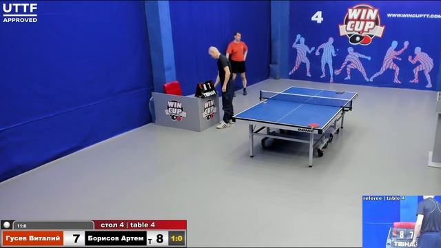 15:00 Гусев Виталий 3-0 Борисов Артем стол 4 Юг-3 02.05.21 смотреть онлайн