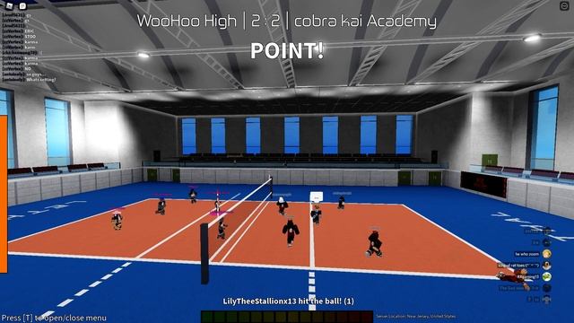 【Cobra Kai vs Woohooo State】 Volleyball Academy Roblox смотреть онлайн