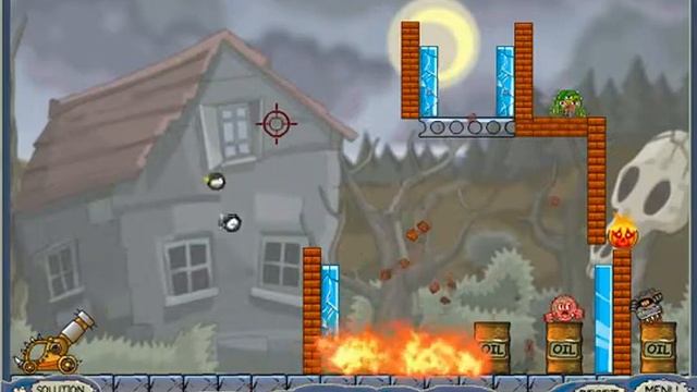 Roly-Poly Cannon: Bloody Monsters Pack 2 - LEVEL 12 смотреть онлайн