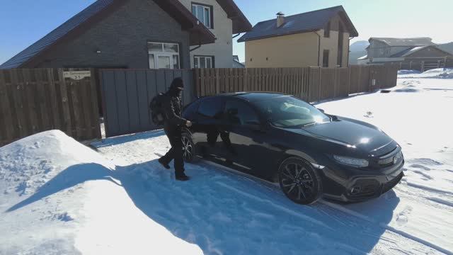 Honda Civic (FK7) 10 поколение вид с коптера/ Автомобили с аукционов Японии смотреть онлайн