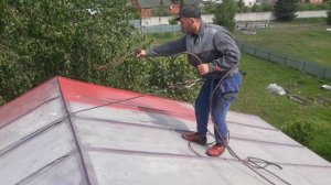 Покраска оцинкованной крыши