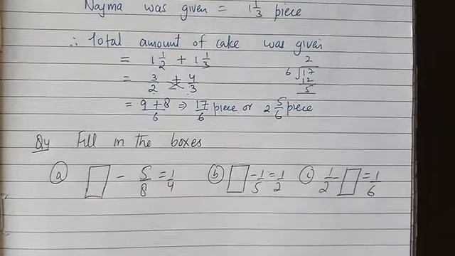 Class 6 - ex 7.6 - Q2 to Q5 - Fraction смотреть онлайн