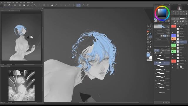 [Speedpaint] Burst - Rei Ayanami/Evangelion