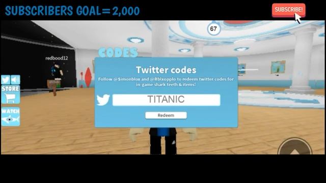 [ROBLOX] ALL WORKING SHARK BITE CODES смотреть онлайн