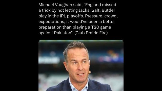 England & Jos Buttler made a BIG MISTAKE?! 😳| Vaughan on IPL 2024 England Cricket News Facts смотреть онлайн