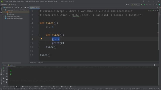 What is Python scope resolution 🔬 смотреть онлайн