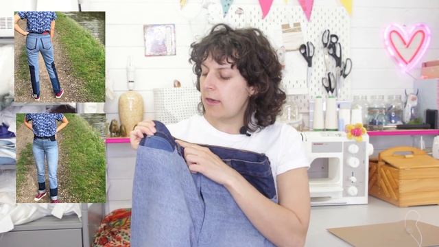 UPCYLED DAWN JEANS + PATTERN HACK!! Indie pattern смотреть онлайн