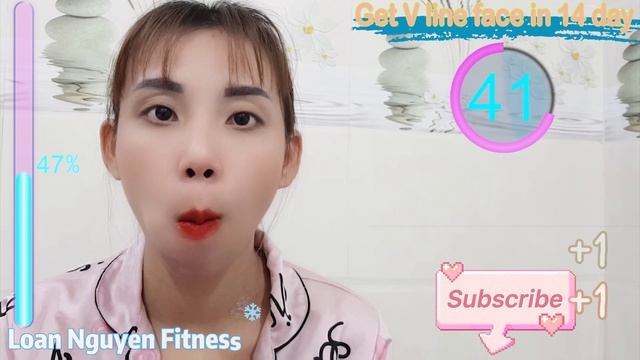 Loan Nguyen Fitness | Get V-Line face in 14 day | Slim face exercise смотреть онлайн