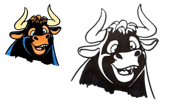 How to Draw and Paint Ferdinand - Art Coloring for Kids - learn to draw смотреть онлайн
