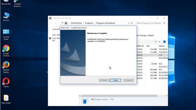 Uninstall PSC WebClient 11.6 on Windows 10 смотреть онлайн