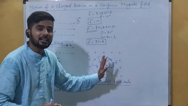 PHYSICS📚CLASS XII📚MOVING CHARGES & MAGNETISM📚PART-12📚MOTION OF CHARGED PARTICLE IN A MAGNETIC FIELD смотреть онлайн