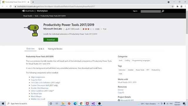 [Visual Studio] productivity power tools | Improve productivity смотреть онлайн