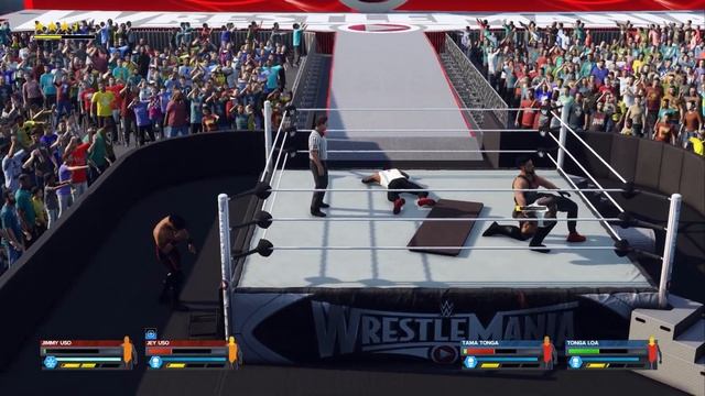 The Usos vs The Bloodline Tama Tonga & Tonga Loa - Extreme Rules Tag Team Match WWE 2K24 смотреть онлайн