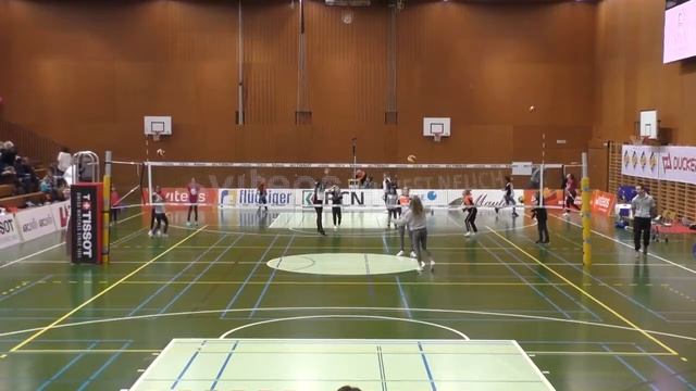 Tia SCAMBRAY Match | NUC vs Kanti Schaffhausen 2019 | EliteVolley.com смотреть онлайн