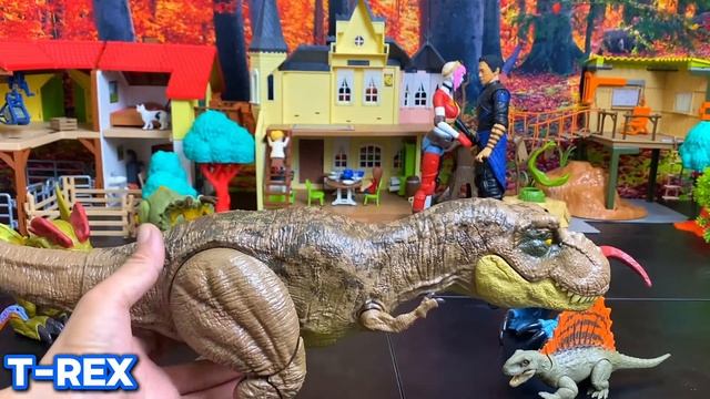 Dinos Jurassic World Line Up, Ampelosaurus,Siat Meekerorum, Pyroraptor, Mosasaursus,Scorpius Rex смотреть онлайн
