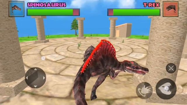 Spinosaurus vs tyrannosaurus Rex (короткое видео спинозавр против тираннозавра Рекса) смотреть онлайн