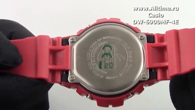 Мужские японские наручные часы Casio G-SHOCK DW-6900MF-4E смотреть онлайн