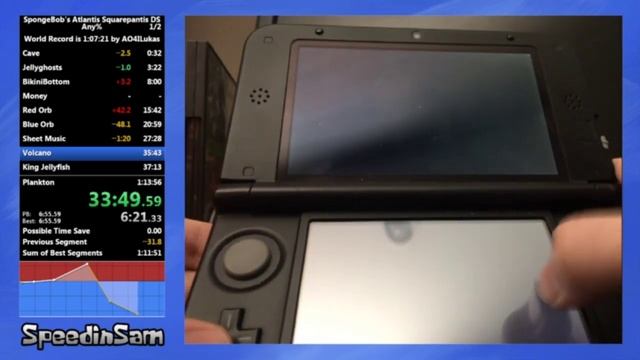 SpongeBob's Atlantis Squareapantis Any% Speedrun in - 1:07:13 смотреть онлайн
