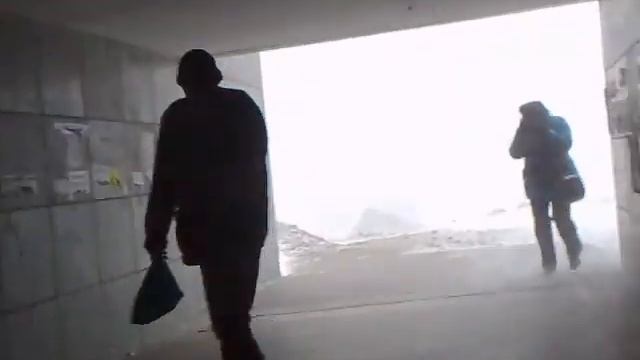 Снегопад во Владивостоке переход Фуникулёр смотреть онлайн