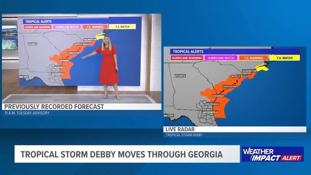 Tracking Debby: Where is Debby now and where will the worst weather be? смотреть онлайн