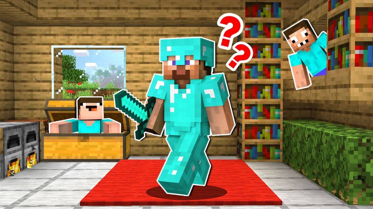 НУБ И ПРО ИГРАЮТ В ПРЯТКИ В МАЙНКРАФТ смотреть онлайн