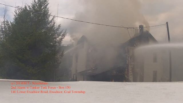 20140815 2nd Alarm with Tanker Task Force Excelsior Coal Township смотреть онлайн