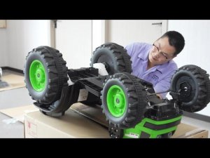 Сборка детского трактора электромобиля HL389