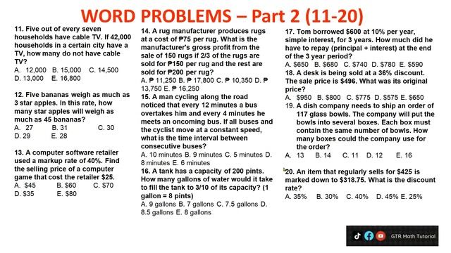 300+ Reviewer in Math for Civil Service Exam / LET / College Entrance Test смотреть онлайн