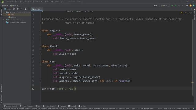 Learn Python COMPOSITION in 7 minutes! 🚘 смотреть онлайн