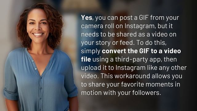 Can I post a GIF from my camera roll on Instagram? смотреть онлайн