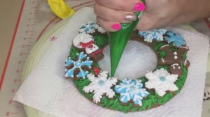 Пряничные веночки#Вкусный подарок на Рождество