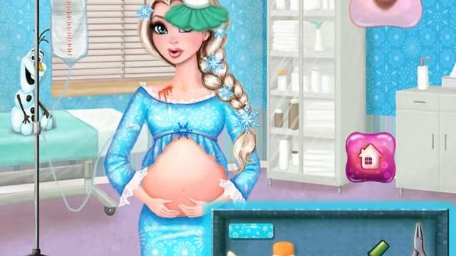 Heal Pregnant Elsa Disney Princess Elsa Pregnant Game смотреть онлайн