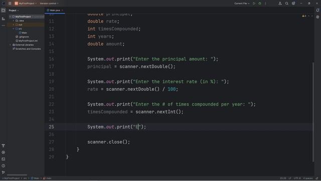 Lets code a Java COMPOUND INTEREST calculator _11 смотреть онлайн