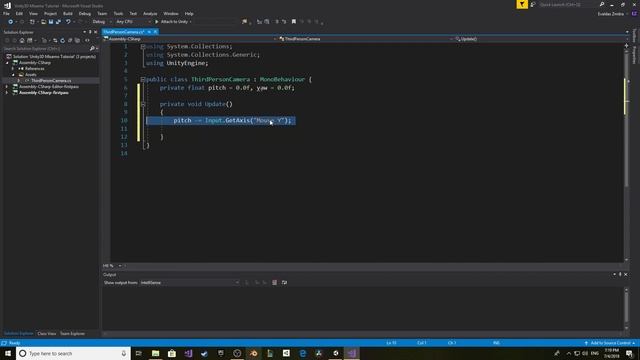Unity3D Tutorial: Basic Third Person Camera смотреть онлайн