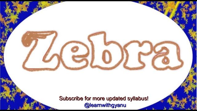 Z is for Zebra | A is for Apple | coloring Zebra word | Kids Alphabet | abc | How to color смотреть онлайн