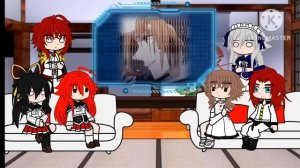 реакция семьи риас + Акено на милликаса как сукуна и Наруто как годжо а Саске как гето