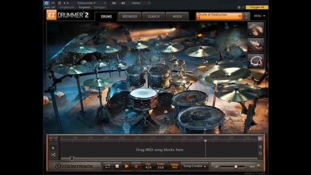 Instrumental Metal Song 8 / EZ Drummer 2 + Line 6 Helix Native смотреть онлайн