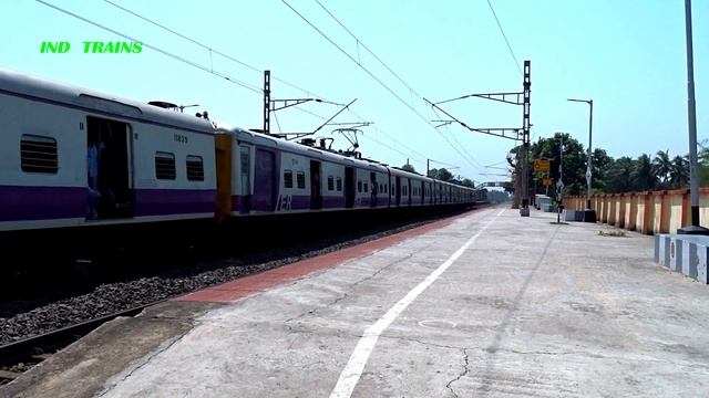 Sun Kissed Aerodynamic Face EMU Train | Barddhaman-Howrah Chord Line EMU Local Train Arrive Speedil