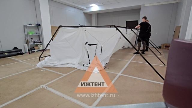 Сборка палатки М10У https://izhtent.ru/catalog/armeyskie-palatki смотреть онлайн
