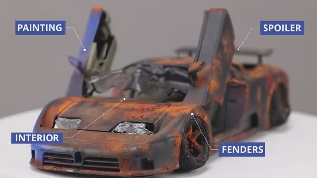 Полная реставрация BUGATTI EB110!!!