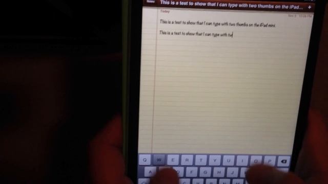 Typing on the iPad mini with two thumbs смотреть онлайн