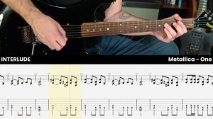 Metallica - One Guitar Playthrough w/ Tab & Music Notation
