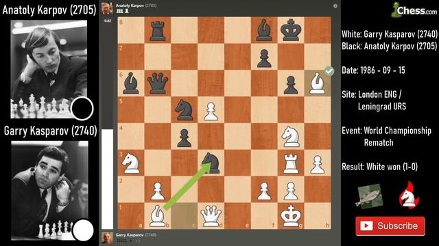Devastating Kasparov | Garry Kasparov vs Anatoly Karpov analyzed by Stockfish | 1986 смотреть онлайн