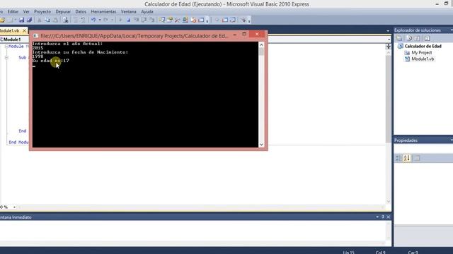 Como hacer un calculador de Edad en Visual Basic 2010 смотреть онлайн