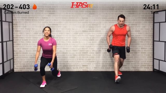 45 Minute HIIT Home Workout with Weights - Full Body HIIT Workout for Fat Loss & Strength Dumbbell смотреть онлайн
