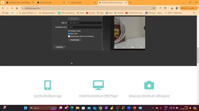 Setting up the Droid cam plugin for OBS studio 30.2.2 смотреть онлайн