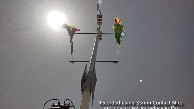 Contact Mic'd Flag Pole at Alamitos Bay Marina - field recording with contact mics смотреть онлайн