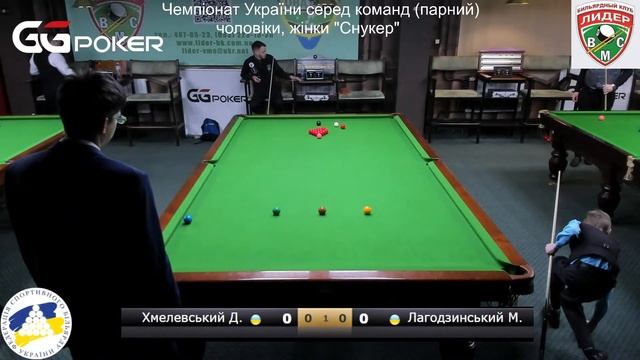 Чемпіонат України (парний) "Снукер" Хмелевський Денис - Лагодзинський Матвій смотреть онлайн