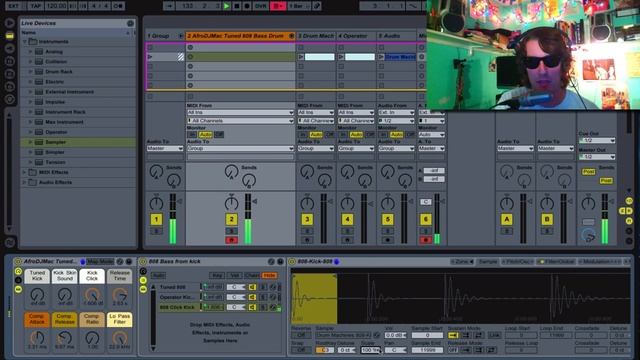 How to Create a Tuned 808 Bass Drum in Ableton Live [Free Ableton Rack 36] смотреть онлайн